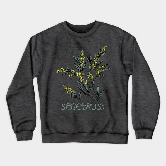 Sagebrush Crewneck Sweatshirt by Slightly Unhinged